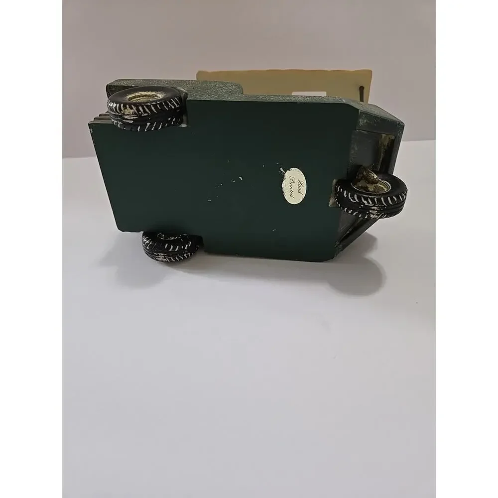 Vintage Ceramic Golf Cart Toothbrush Holder